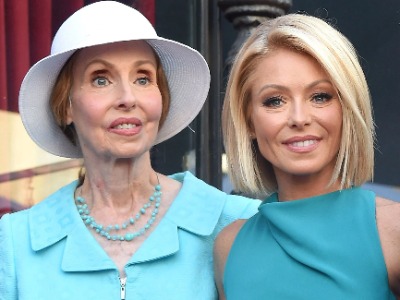 Esther Ripa and Kelly Ripa in matching outfits.